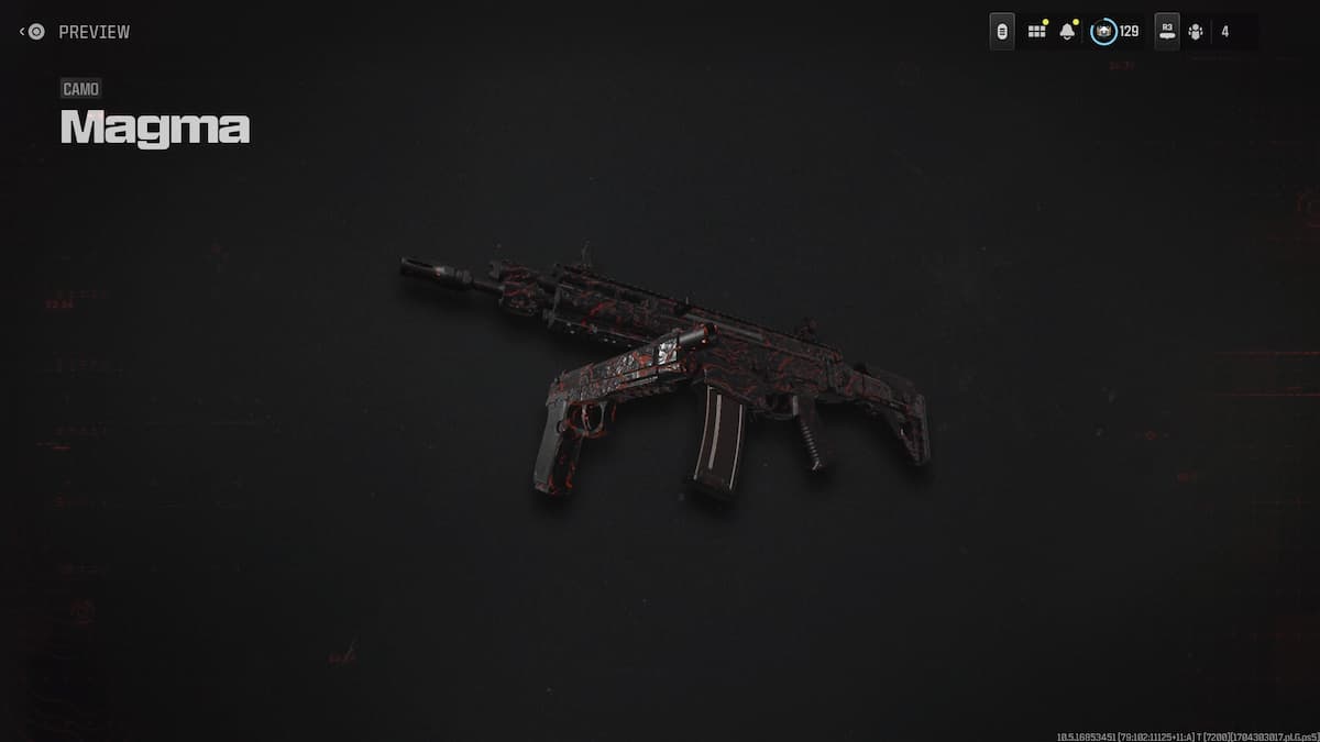 Magma animated camo in MW3.
