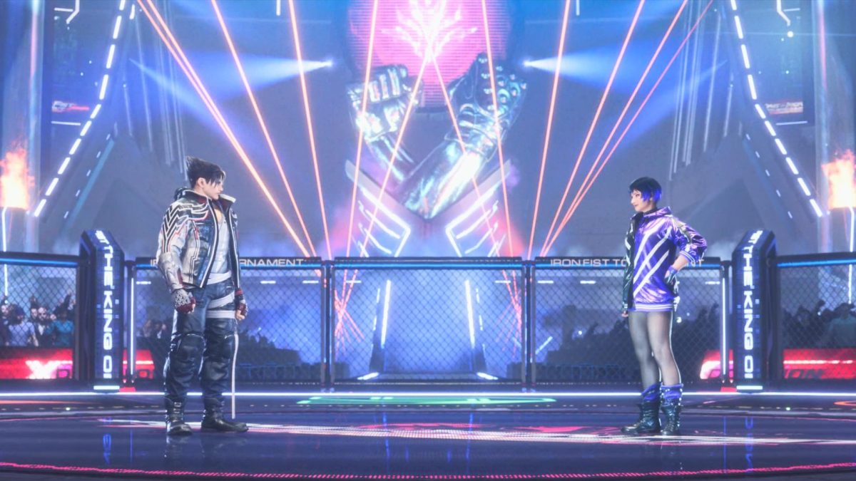 jin and reina in tekken 8 arena