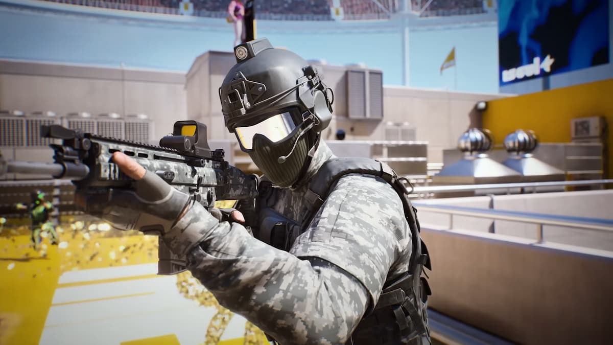 An image of a character holding a gun in THE FINALS