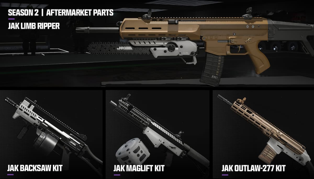 Season two aftermarket parts in MW3