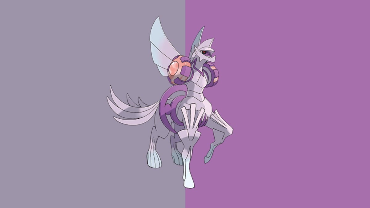 Origin Forme Palkia in Pokémon Go, a creature that almost looks like a centaur in armor.
