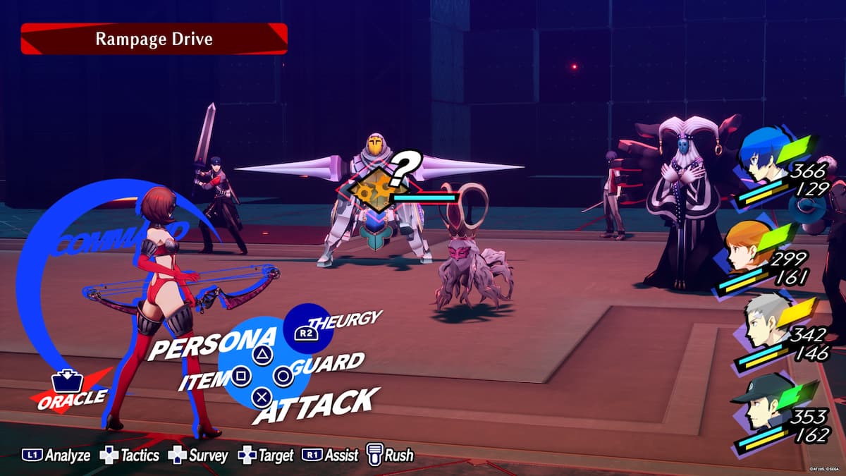 Persona 3 Reload characters are fighting against tough enemies