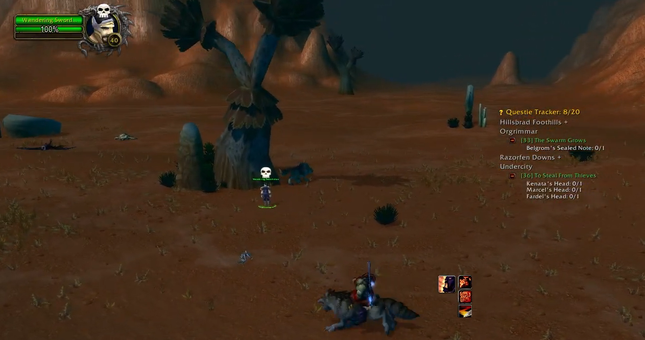 Image of the Wandering Swordsman in WoW SoD.