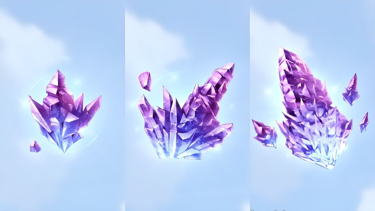 A montage showing Fortitude Crystals S, M, and L side by side.