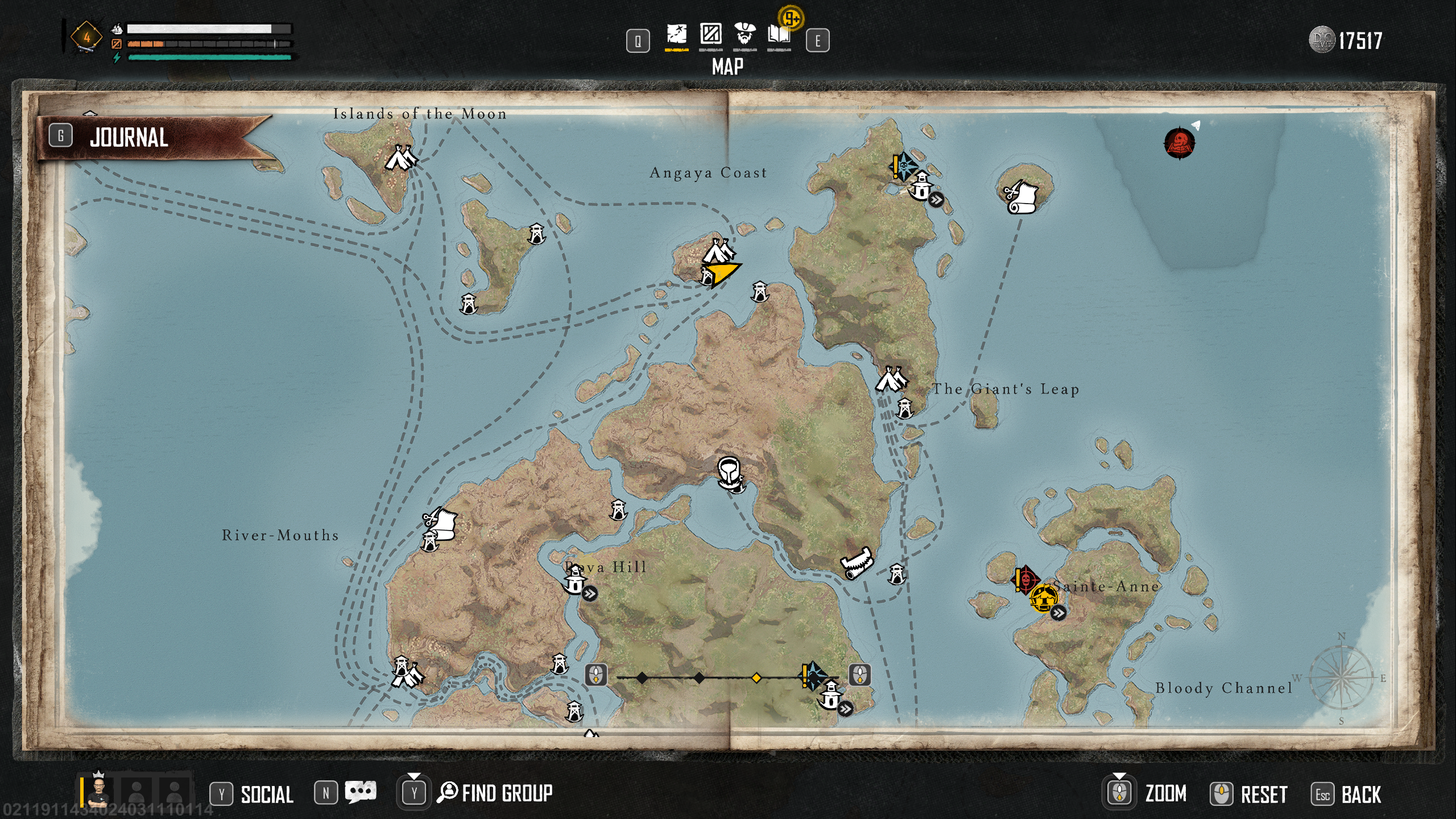 Northern Red Isle on the Skull and Bones map.