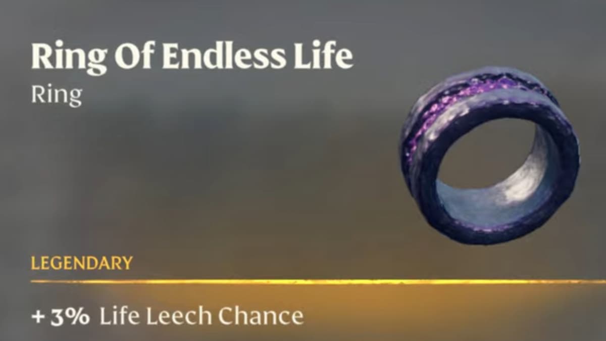The Ring of Endless Life.