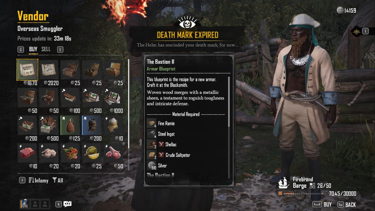 Lost City of Prei vendor's inventory