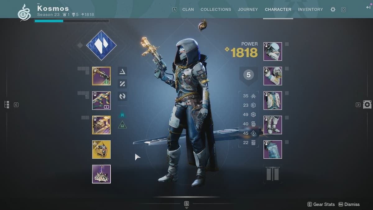 In-game look at new armor sets in Destiny 2.