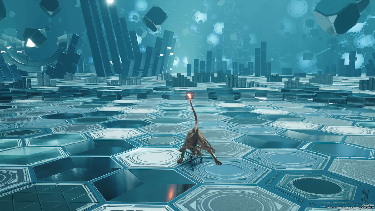 Red XIII fighting in the combat simulator.