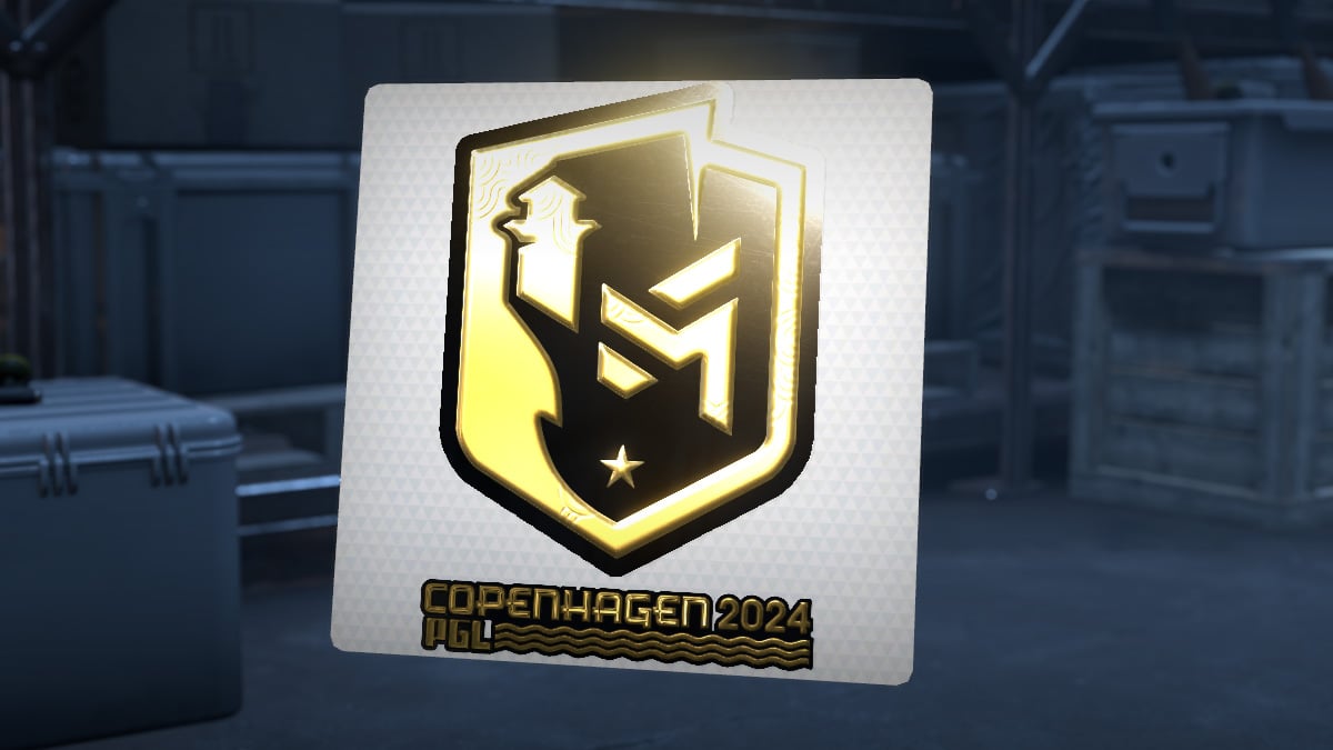 A PGL Copenhagen CS2 Major sticker in gold.