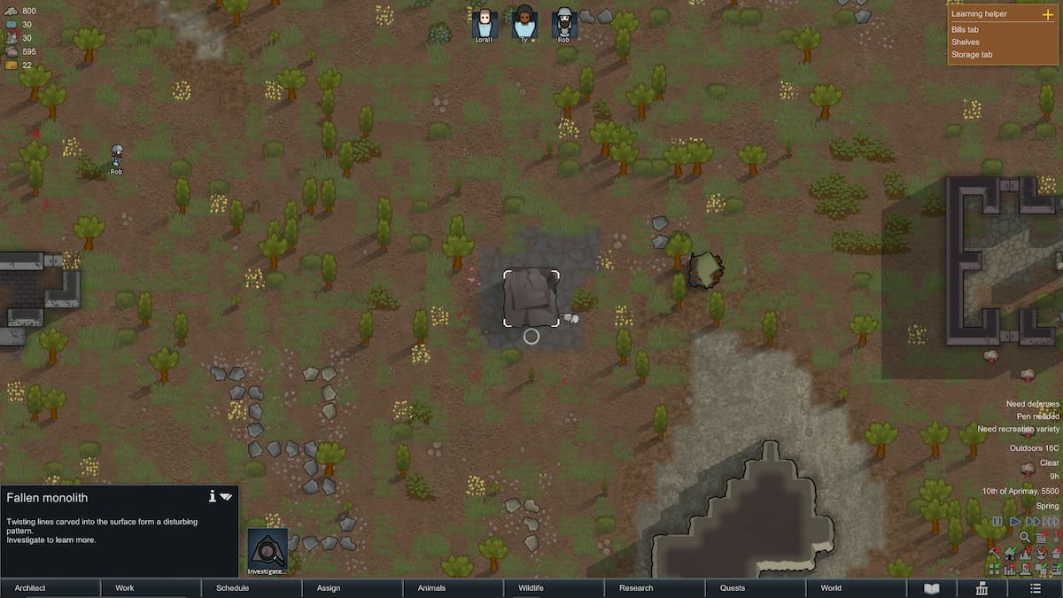 How to research a Monolith in Rimworld