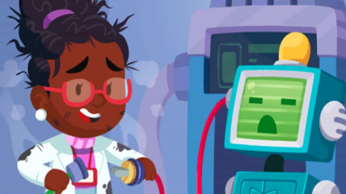 Monopoly GO Peg-E machine and worker