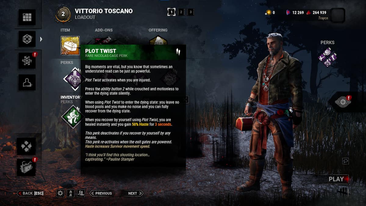 Plot Twist in Dead by Daylight