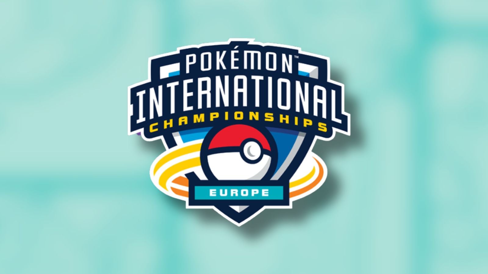 Pokémon EUIC logo pasted onto a plain blue pattern background blurred.
