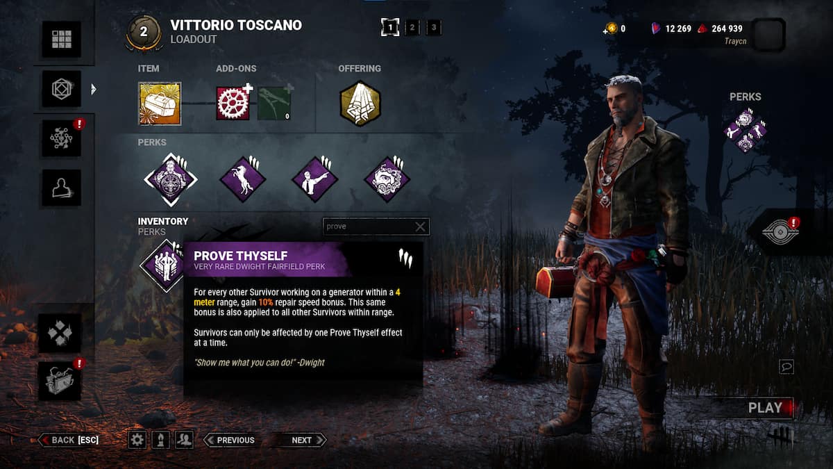 Prove Thyself in Dead by Daylight