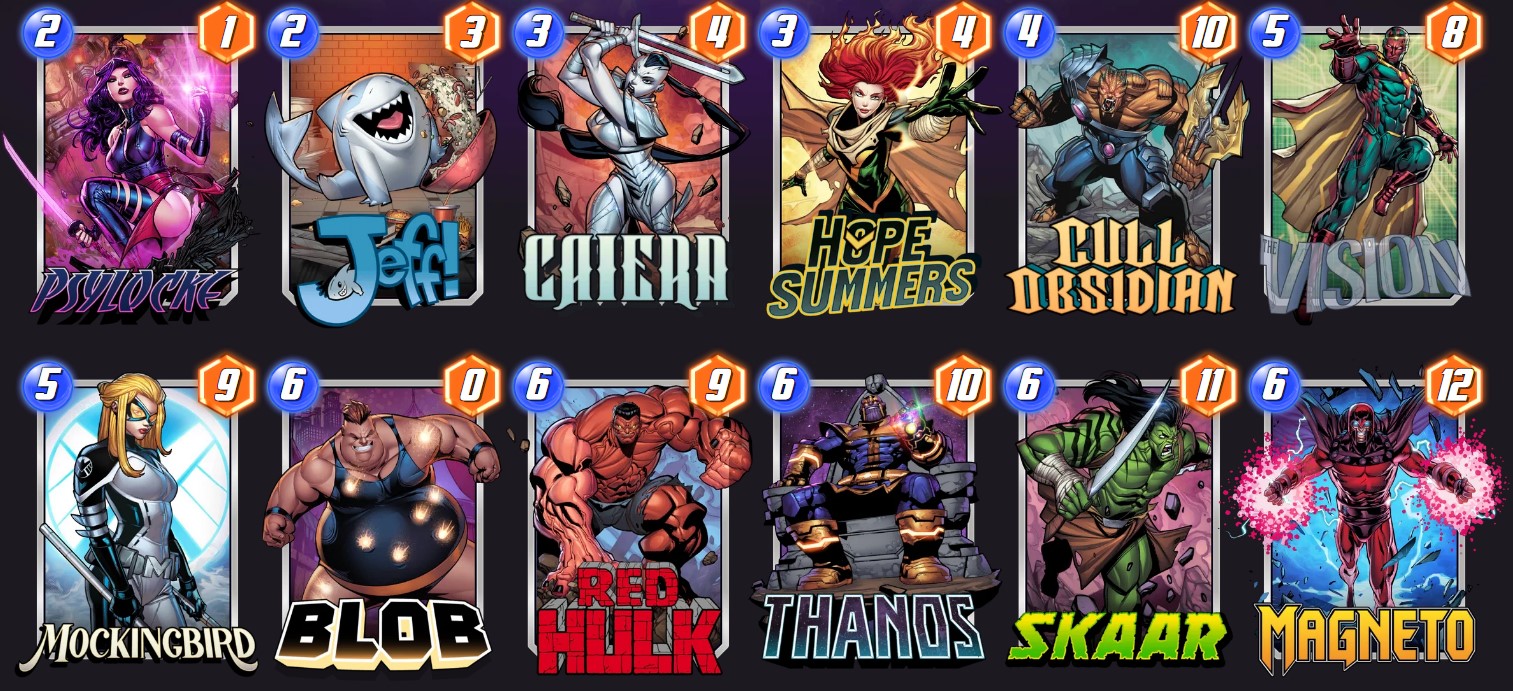 Marvel Snap Thanos deck
