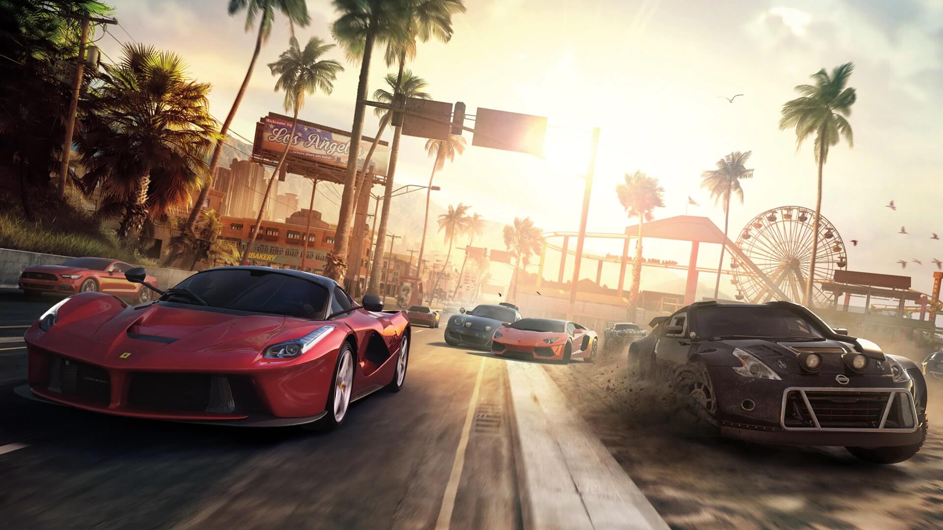 Promotional image showing cars in The Crew.