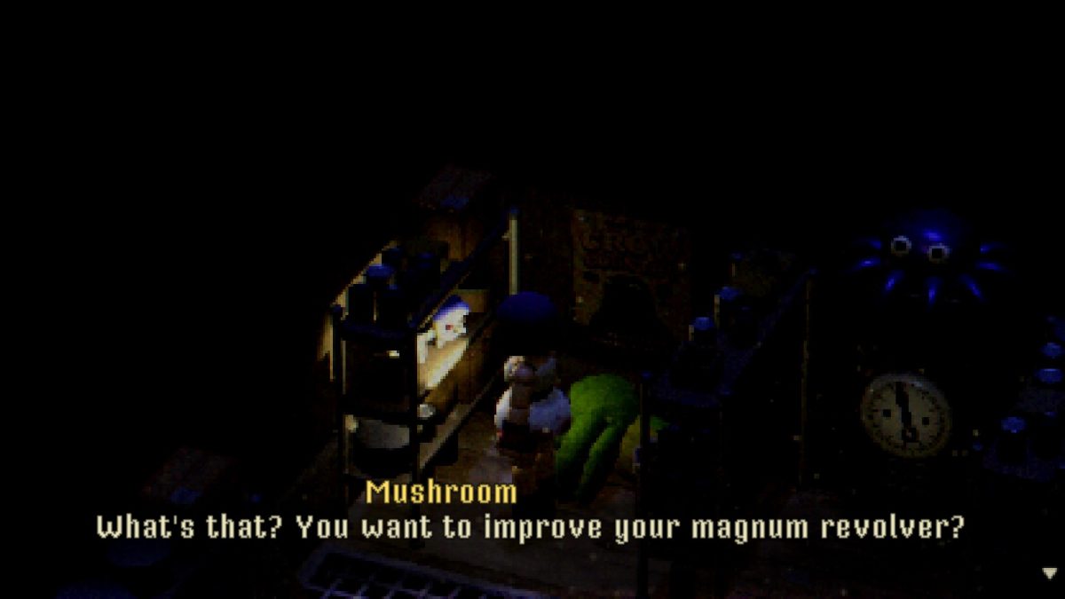 Talk to the mushroom inside Ocean Kingdom's Storage