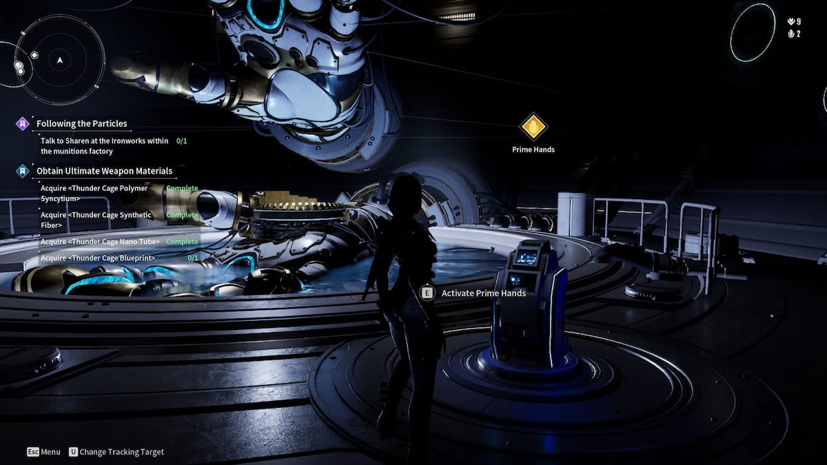 Prime Hands terminal in The First Descendant