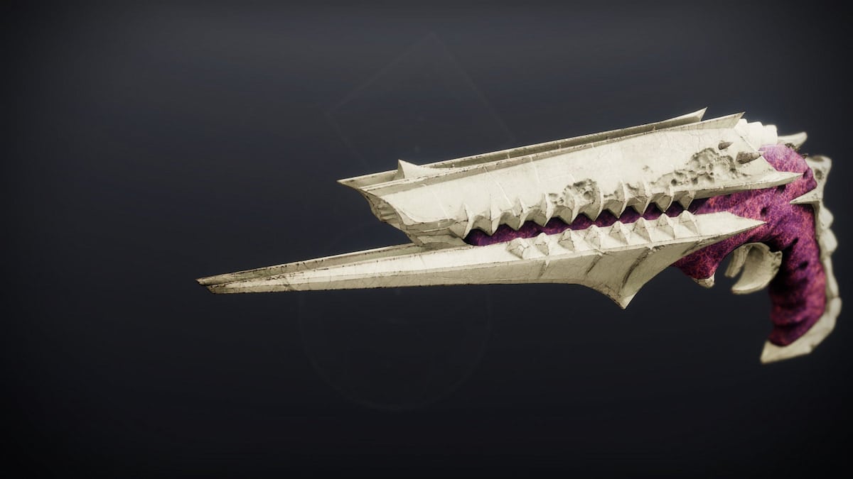 The Zaouli's Bane hand cannon, with its signature bony look, can compete with Luna's Howl.