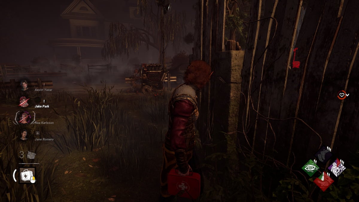An image from Dead By Daylight of the Mirrored Illusion perk. This perk allows Aestri to create a fake illusion of themselves that can trick the killer.