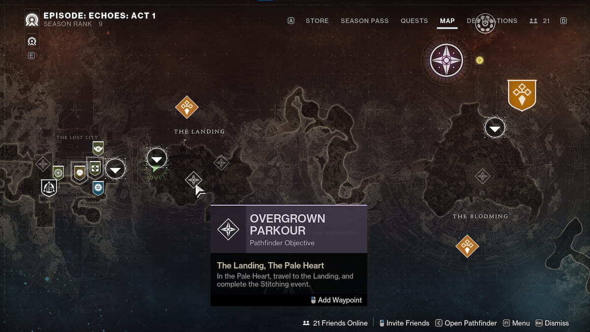 How to find Pathfinder objectives in Destiny 2