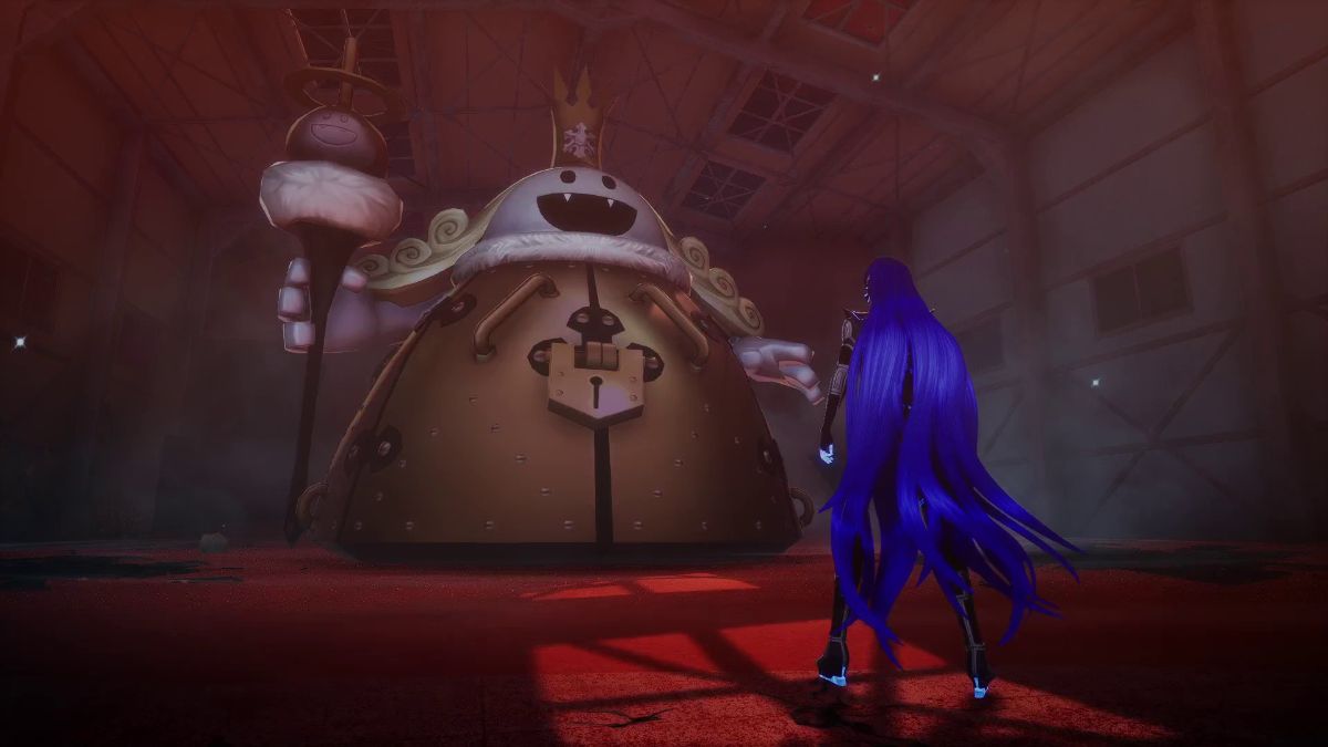 Nahobino speaking with King Frost SMT V