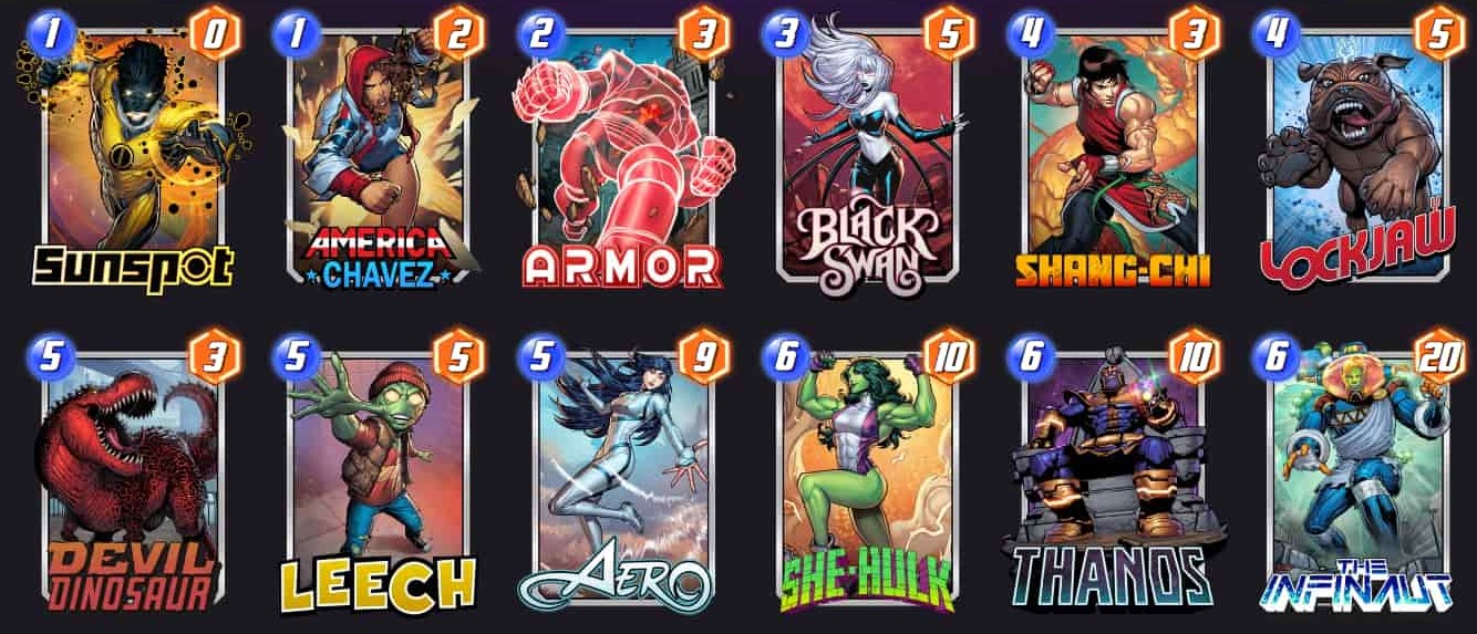 Marvel Snap Thanos Lockjaw deck