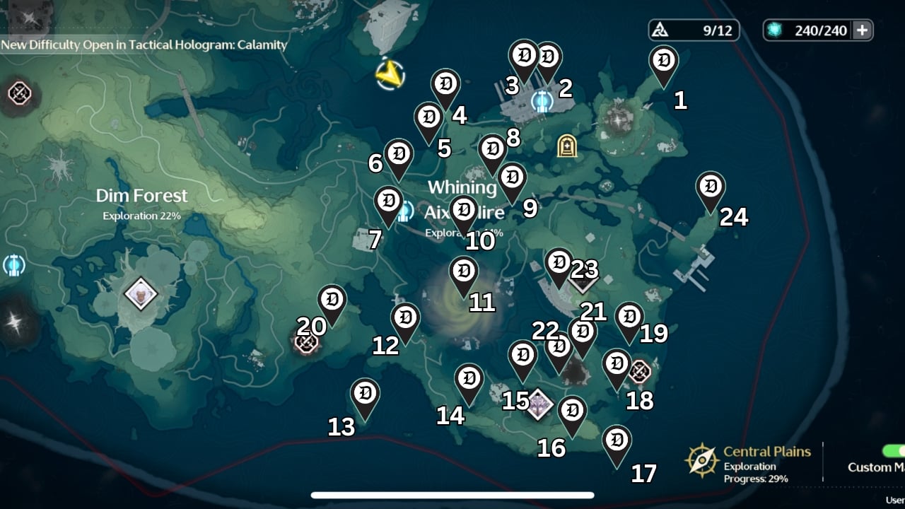 all 24 sonance caskets in the whining aix's mire wuwa