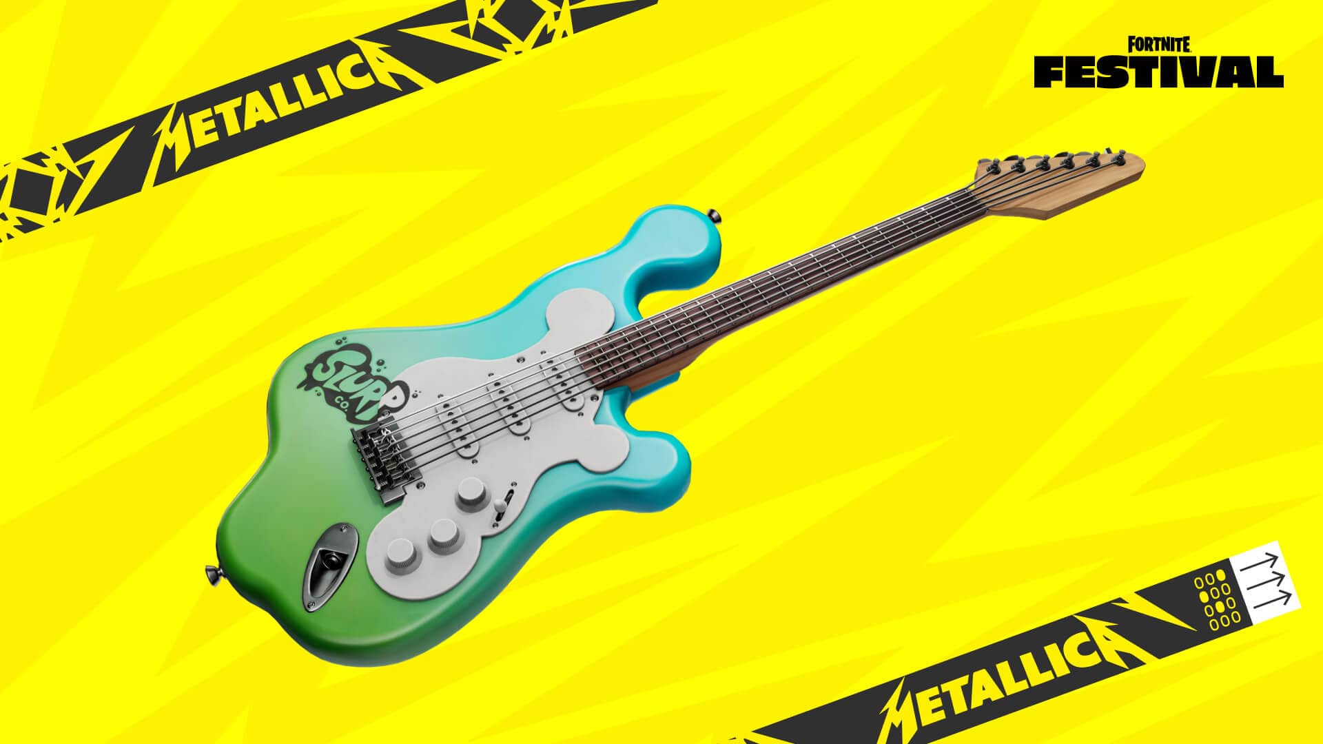 Fortnite Festival Pass free tier reward Slurp Blaster Guitar.