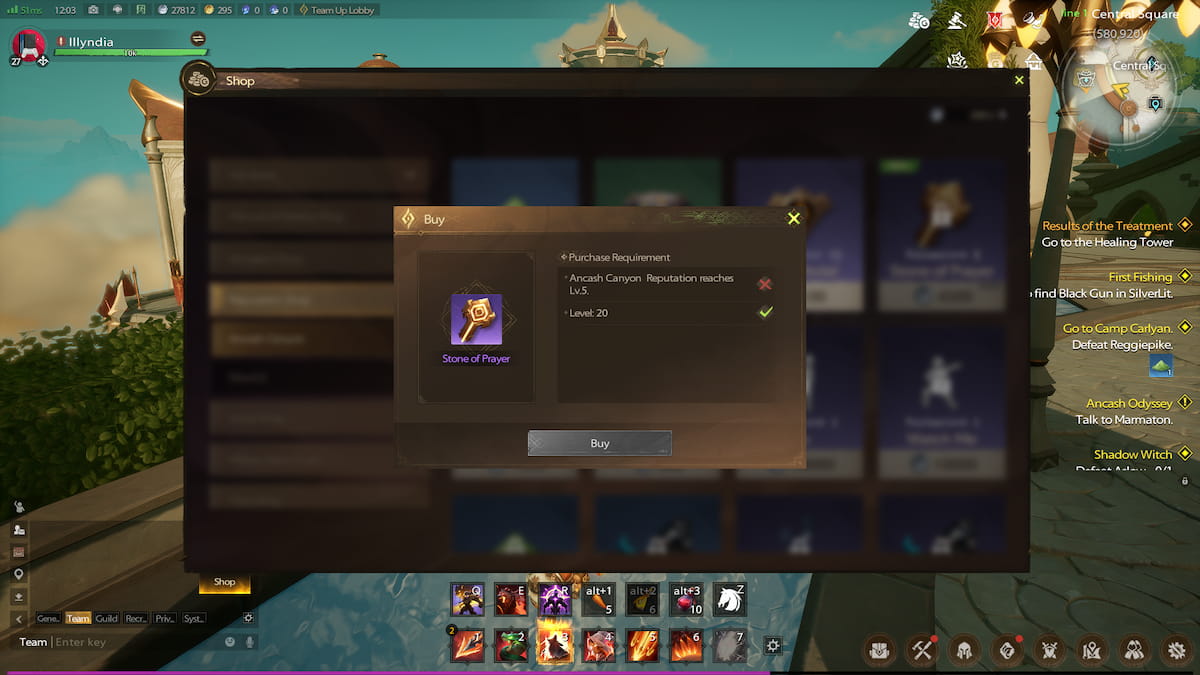 Stone of Prayer in the Reputation Shop in Tarisland