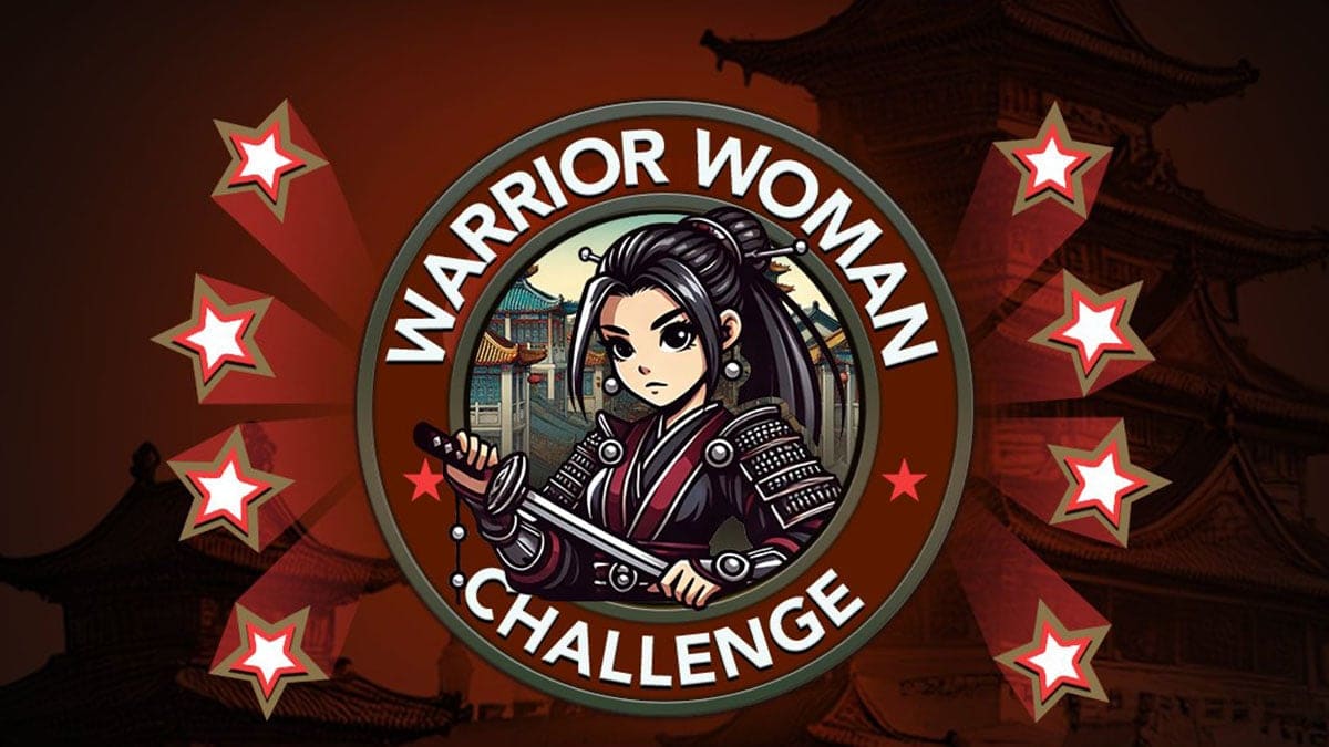 Picture showing the Warrior Woman challenge in Bitlife.