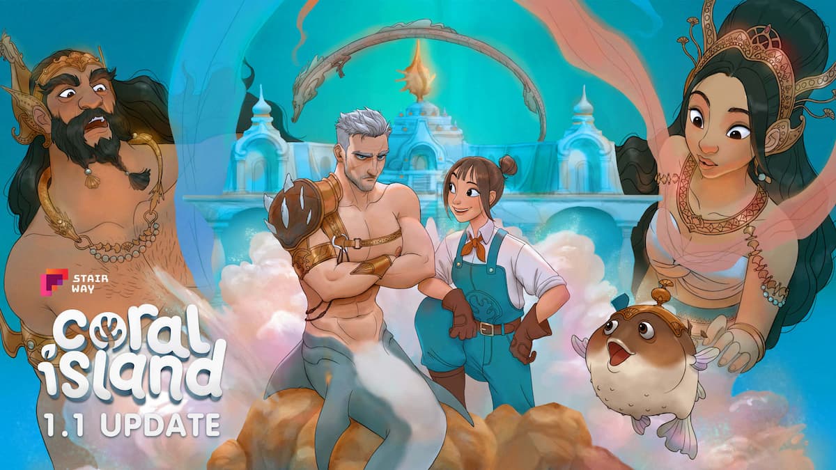 Coral Island update 1.1 cover artwork