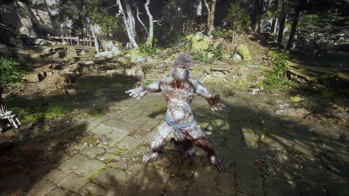 The Destined One takes the form of a Stone Monkey and roars in Black Myth Wukong