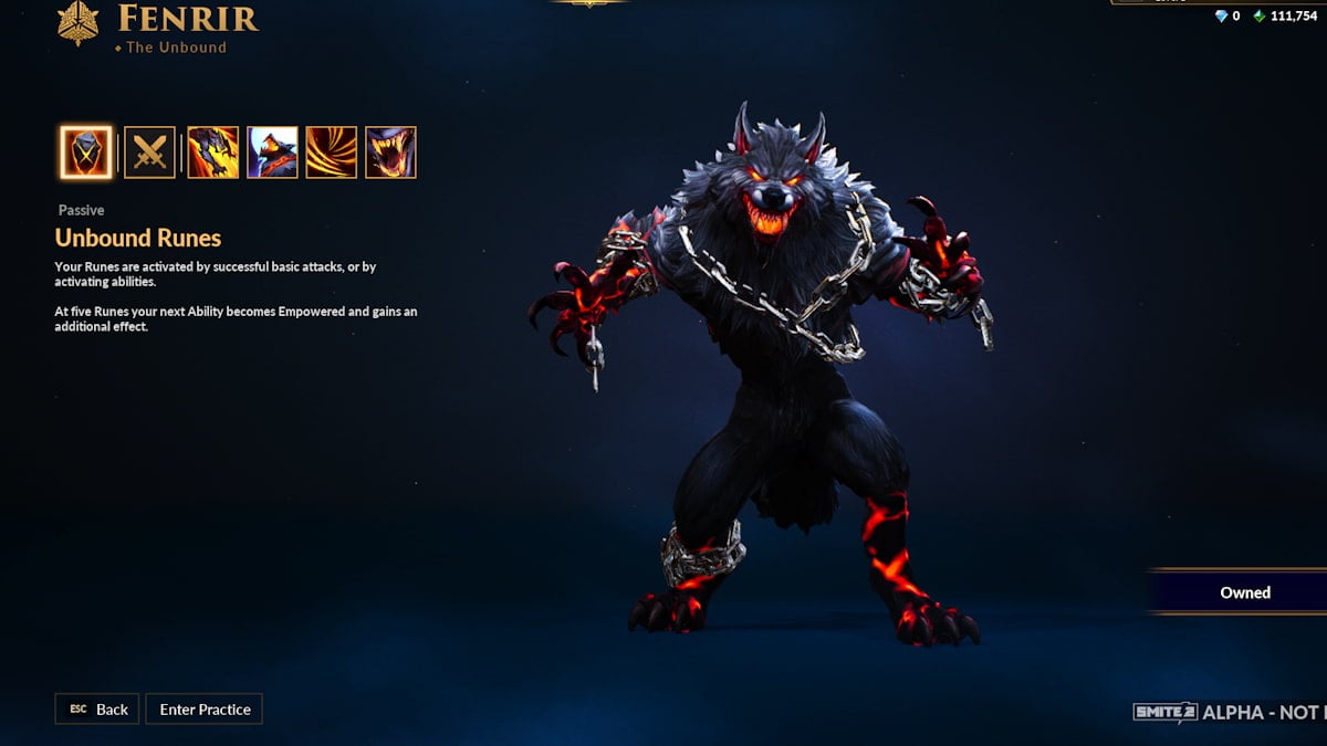 Fenrir in SMITE 2