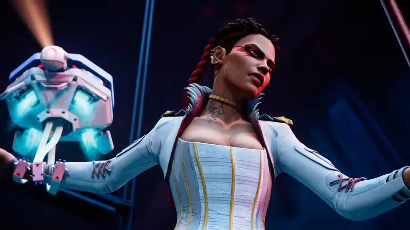 Loba poses while D.O.C. heals her arm.