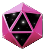 The Sharp Sweep Upgrade from Crypt Custodian, indicated by a pink polygon with black starry space in the middle