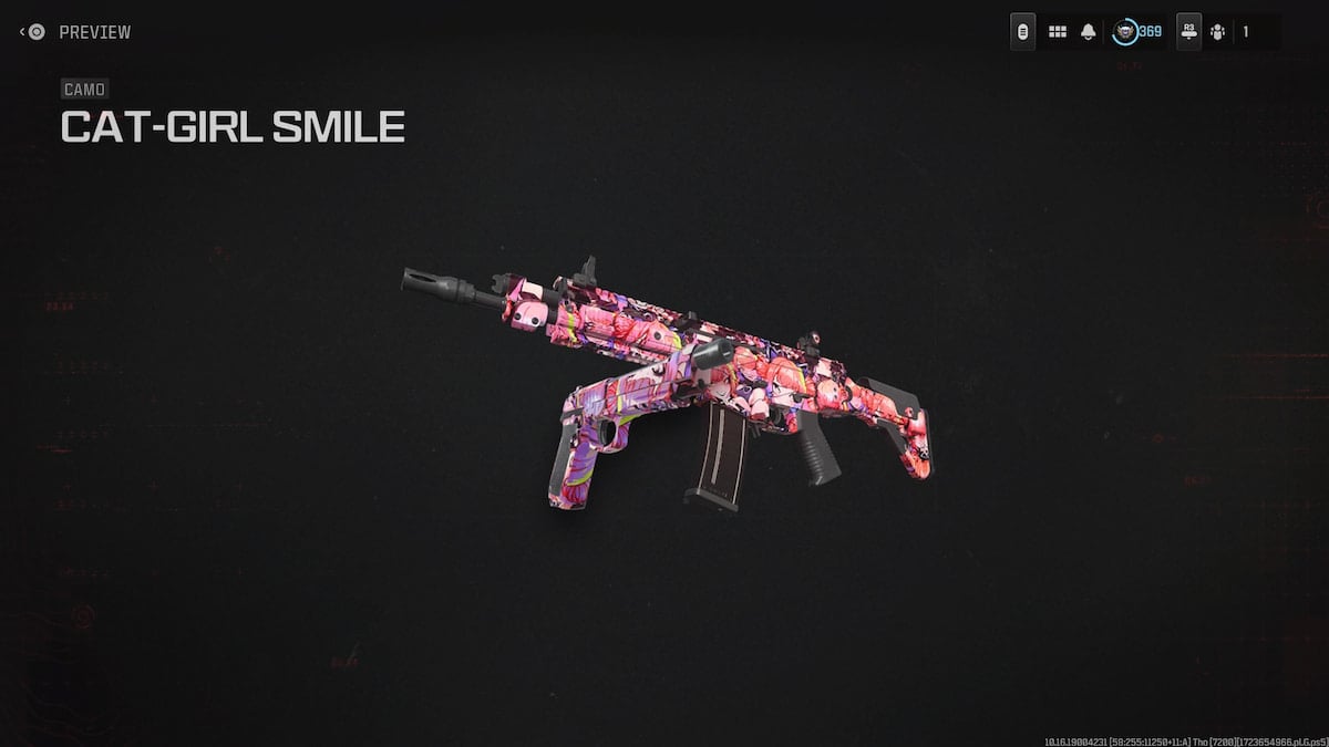 MW3 Echo Endo cat girl camo