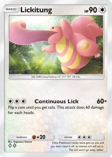 Lickitung artwork in Genetic Apex