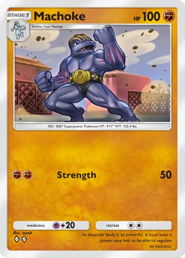 Artwork for Machoke in Genetic Apex