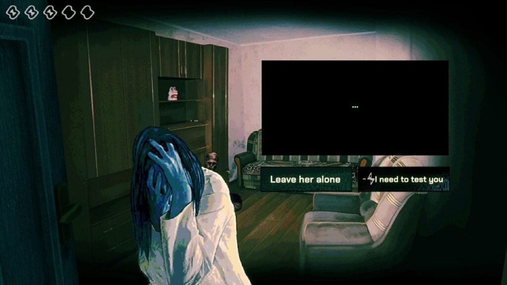 The blue twin devastated after killing her sister in No, I'm not a Human