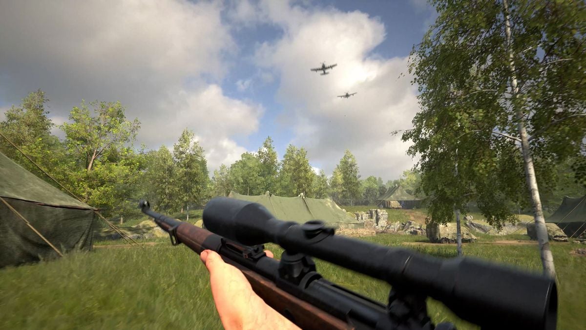 Image showing a Sniper in Hell Let Loose.