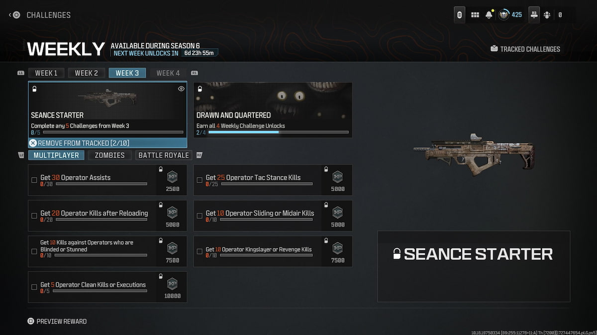 Seance Starter challenges in MW3 and Warzone