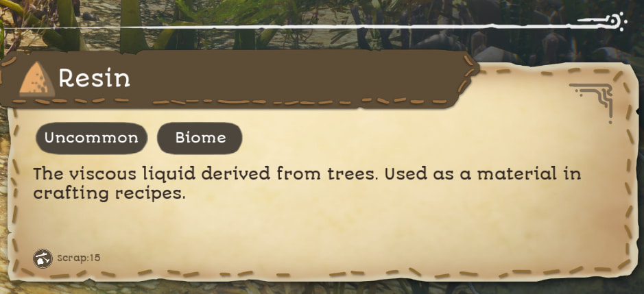 A description of Resin from Towers of Aghasba.