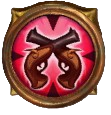 The icon for the Deadly Eye skill, showing two revolvers crossed over each other.