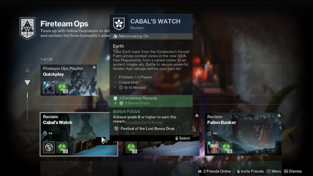 Portal activity with Festival of the Lost Bonus Drop in Destiny 2