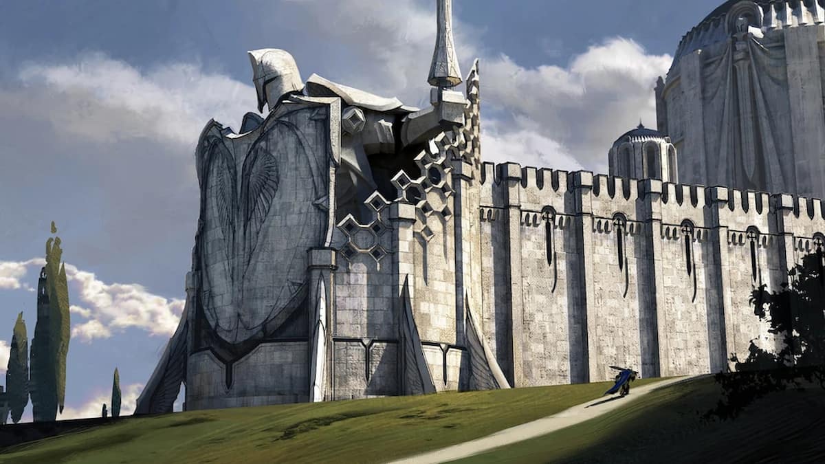 Picture showing the white city of Demacia.