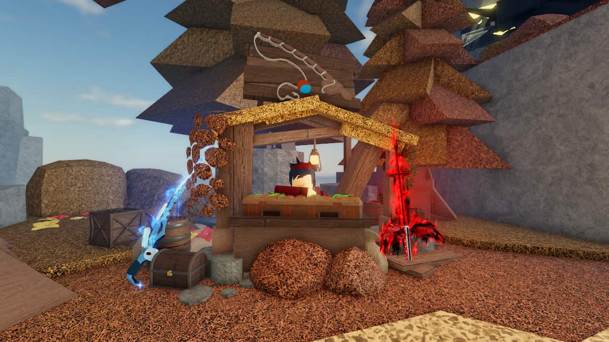 Picture showing the Skin crate shop in Moosewood in Fisch.