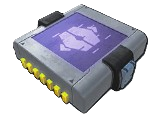 The Heavy Weight Module, a grey square with a purple square on top of it and a Pal Sphere icon in Palworld