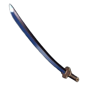A classic silver Katana from Palworld